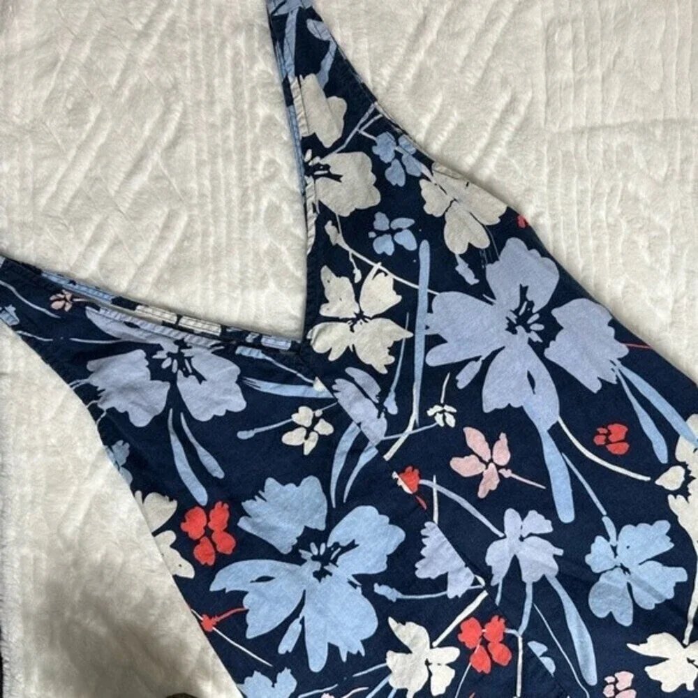 Time&Tru‎ Floral V-Neck Woven Tank Top Medium 8-10 - Picture 7 of 16